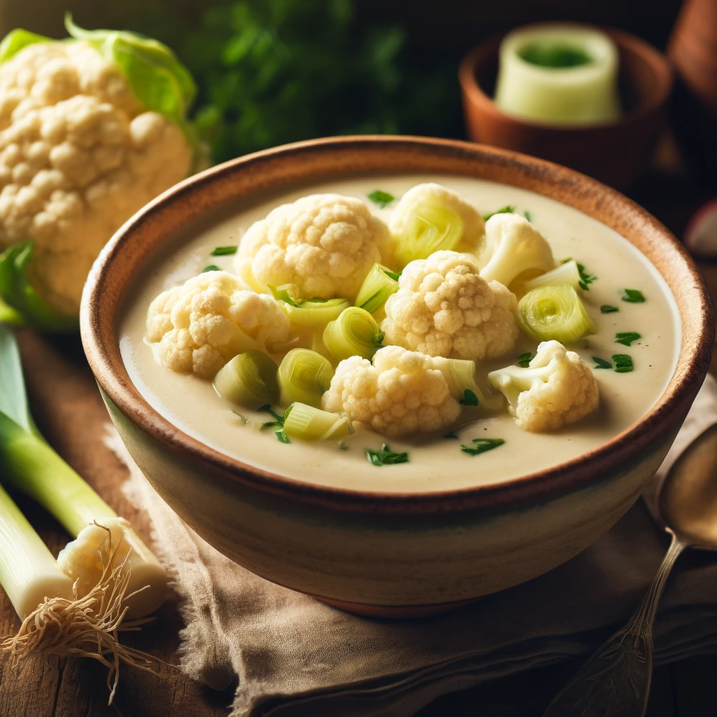 Cauliflower and Leek Soup
