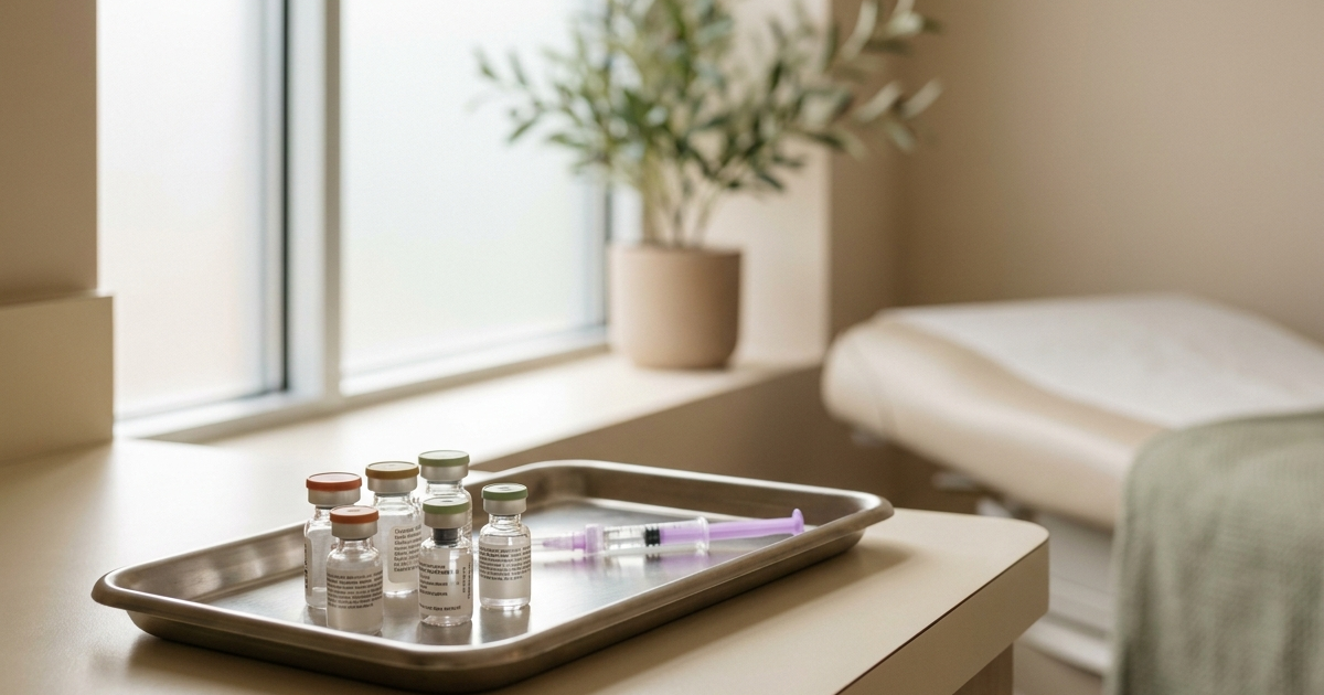 Vaccines for Crohn's disease patients illustrated with a syringe and protective shield